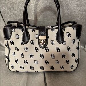 Dooney & Bourke Signature Logo Canvas Satchel handbag